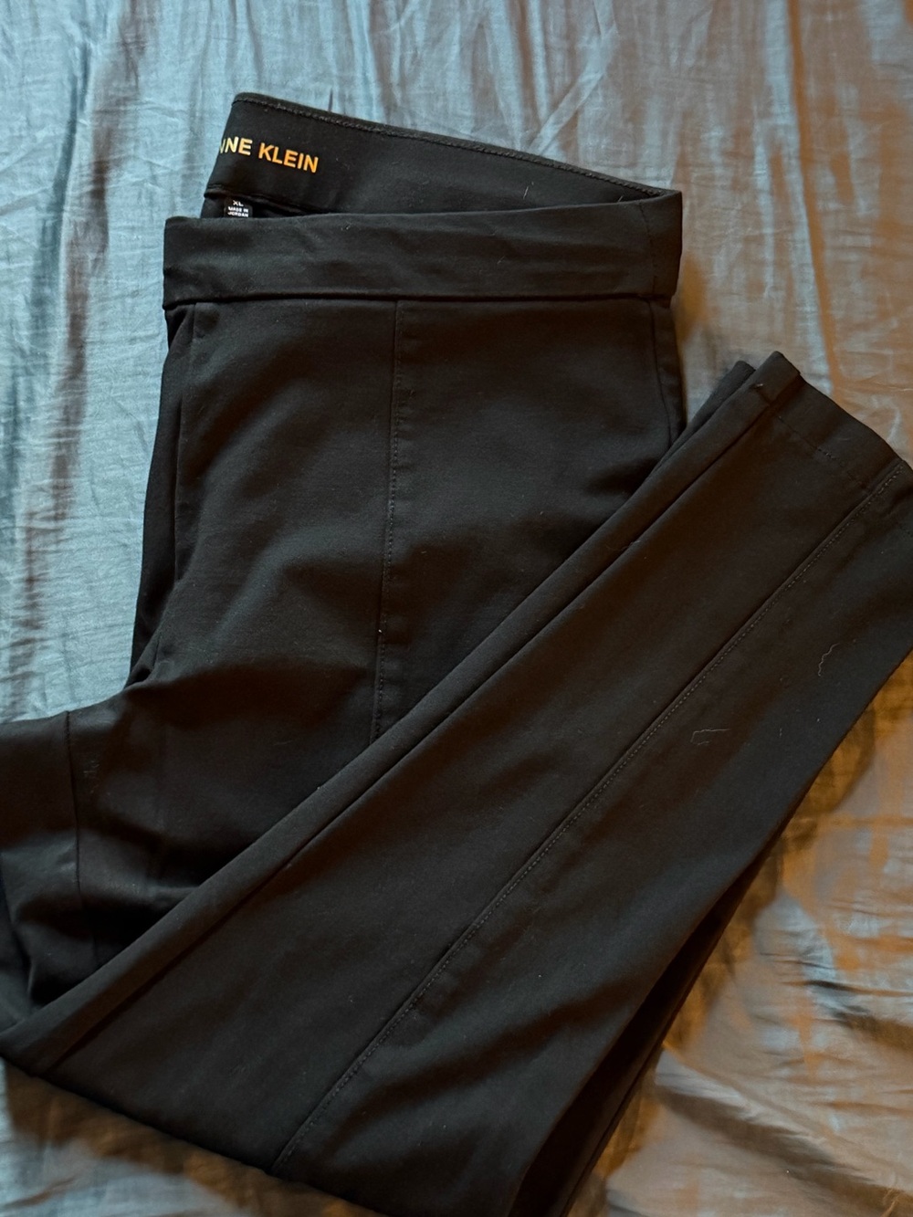 Anne Klein Black Slim Stretch Dress Pants